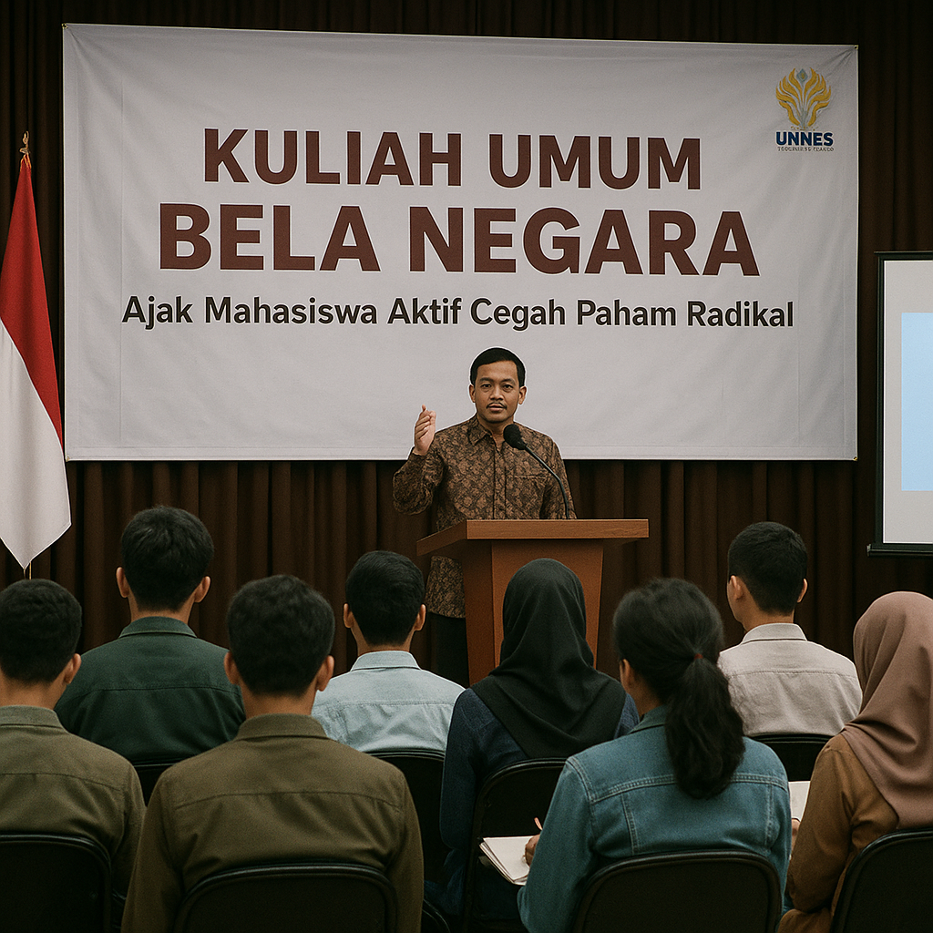 Unnes Gelar Kuliah Umum Bela Negara, Ajak Mahasiswa Aktif Ce...