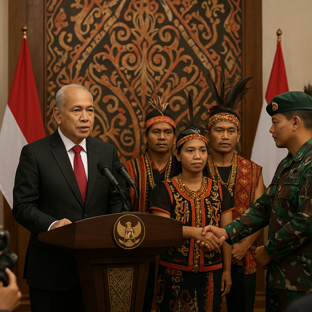 Presiden Bahas Penyesuaian Syarat Rekrutmen Warga Dayak Peda...