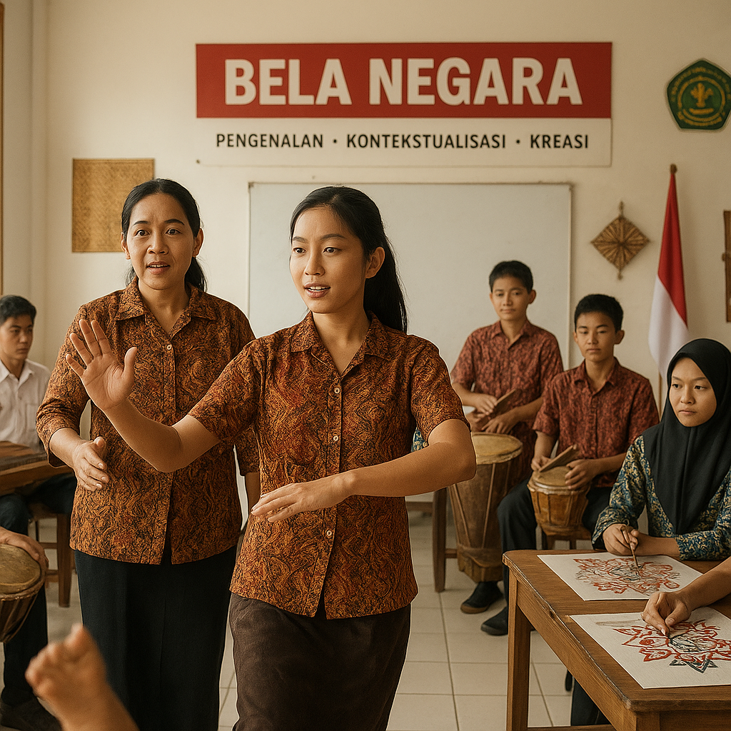 Sekolah di Kalimantan Barat Gunakan Seni Tradisional sebagai...