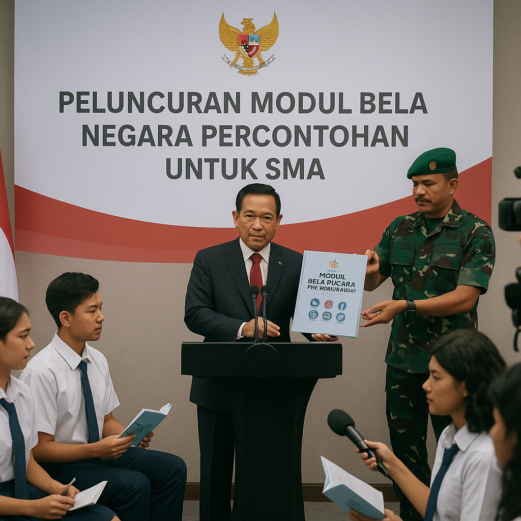 Kemhan Luncurkan Modul Bela Negara Percontohan untuk Sekolah...