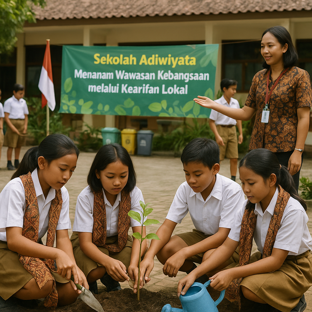 Sekolah Adiwiyata Tanamkan Wawasan Kebangsaan Melalui Kearif...