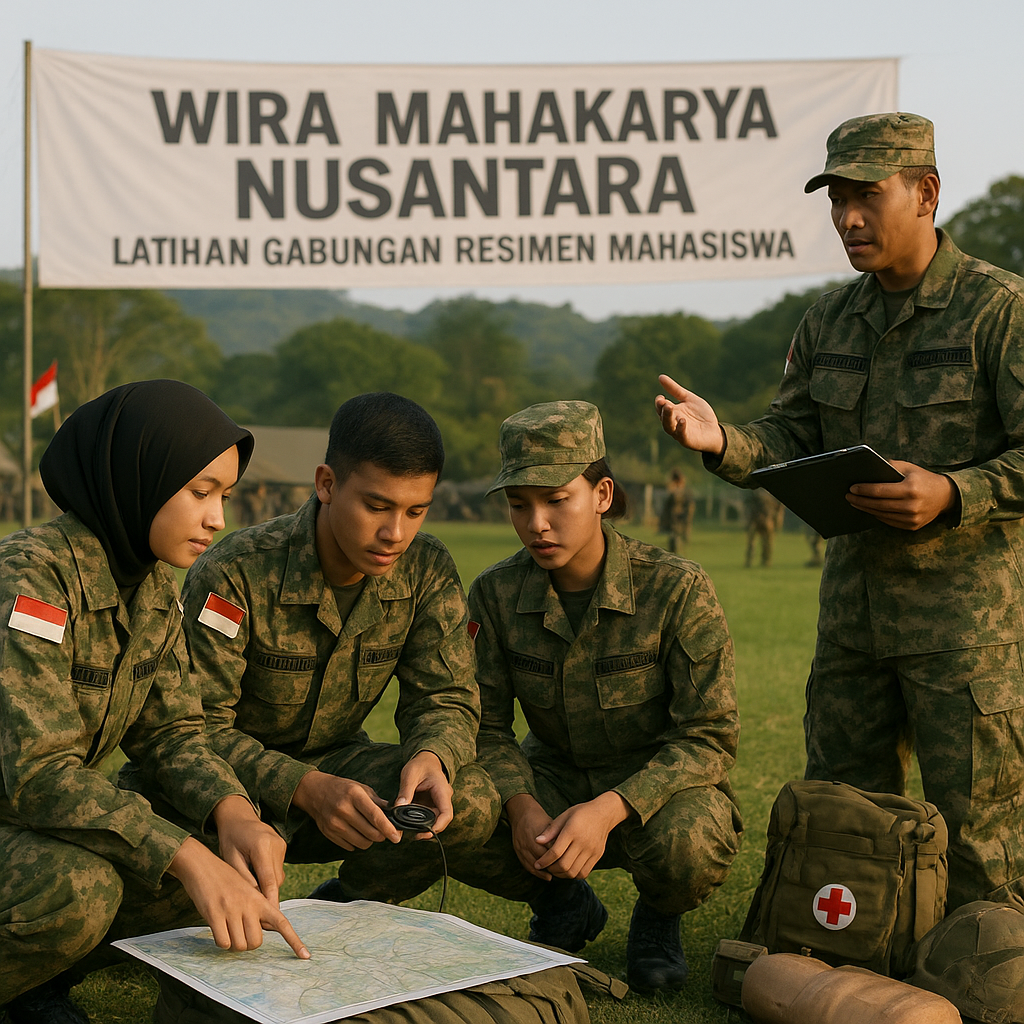 Resimen Mahasiswa Gelar Latihan Gabungan untuk Tingkatkan Ke...