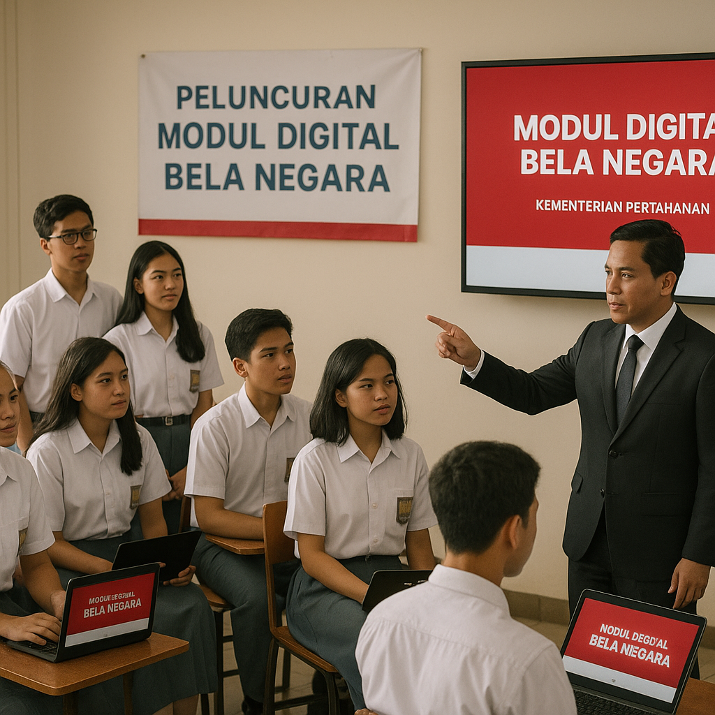 Kemhan Luncurkan Modul Digital Bela Negara untuk Pelajar SMA...