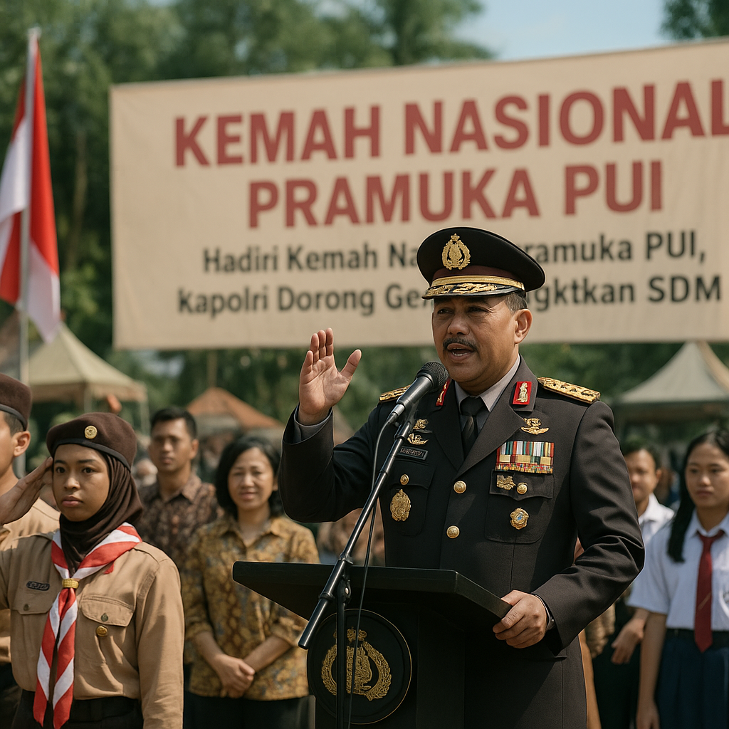 Hadiri Kemah Nasional Pramuka PUI, Kapolri Dorong Generasi M...