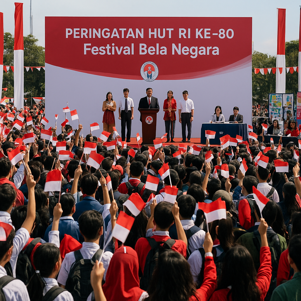 Peringatan HUT RI ke-80, Kemenpora Gelar Festival Bela Negar...
