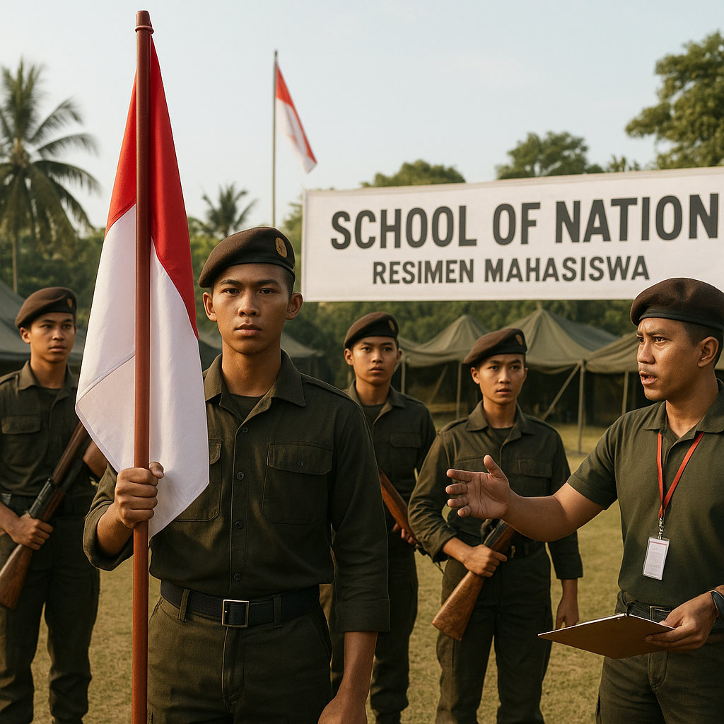 Resimen Mahasiswa Selenggarakan 'School of Nation' untuk Lat...