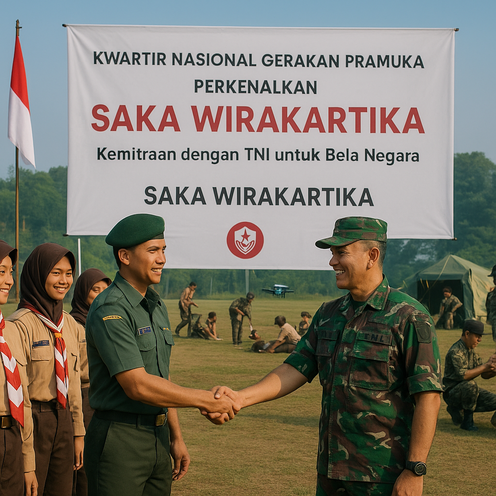 Kwartir Nasional Gerakan Pramuka Perkenalkan Saka Wirakartik...