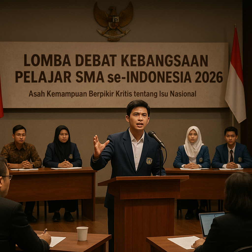 Lomba Debat Kebangsaan Pelajar SMA se-Indonesia 2026: Asah K...