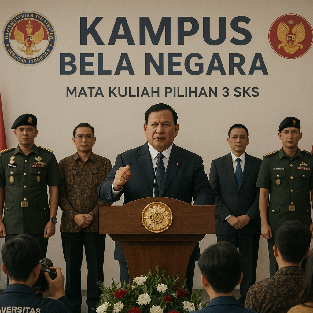 Menhan Resmikan Program 'Kampus Bela Negara', Kolaborasi Kam...