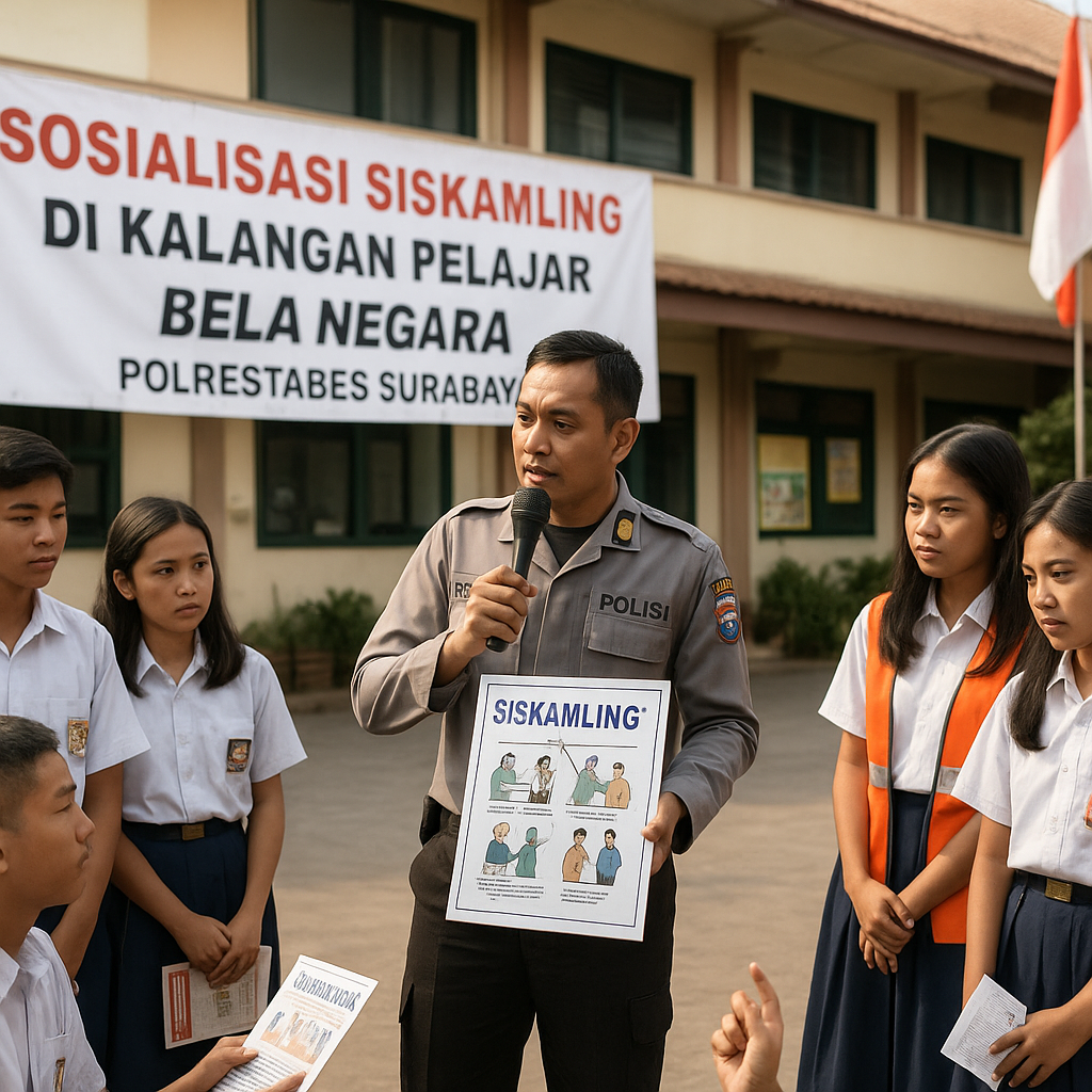 Sosialisasi Siskamling di Kalangan Pelajar untuk Bela Negara