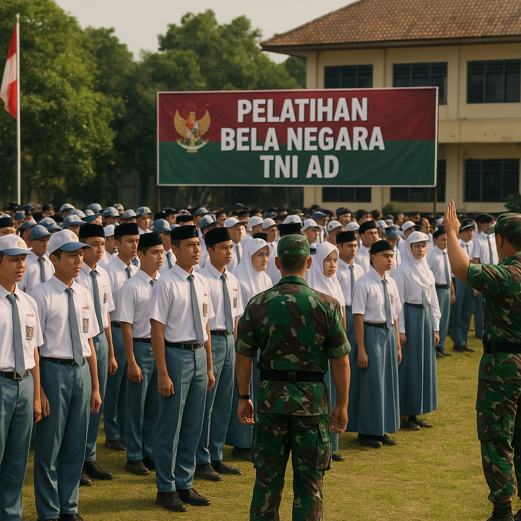 TNI AD Gelar Pelatihan Bela Negara bagi Siswa SMA se-Jawa Ti...
