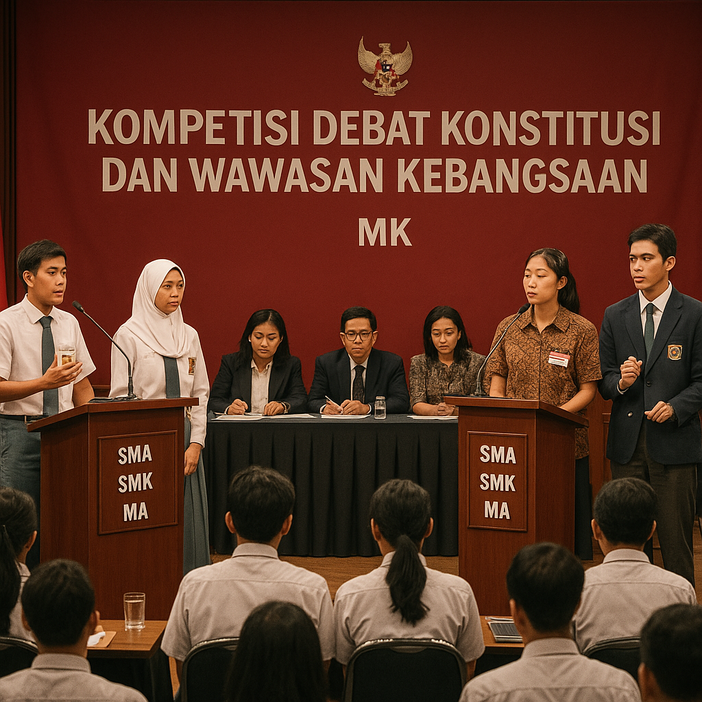 Kompetisi Debat Konstitusi dan Wawasan Kebangsaan untuk Sisw...