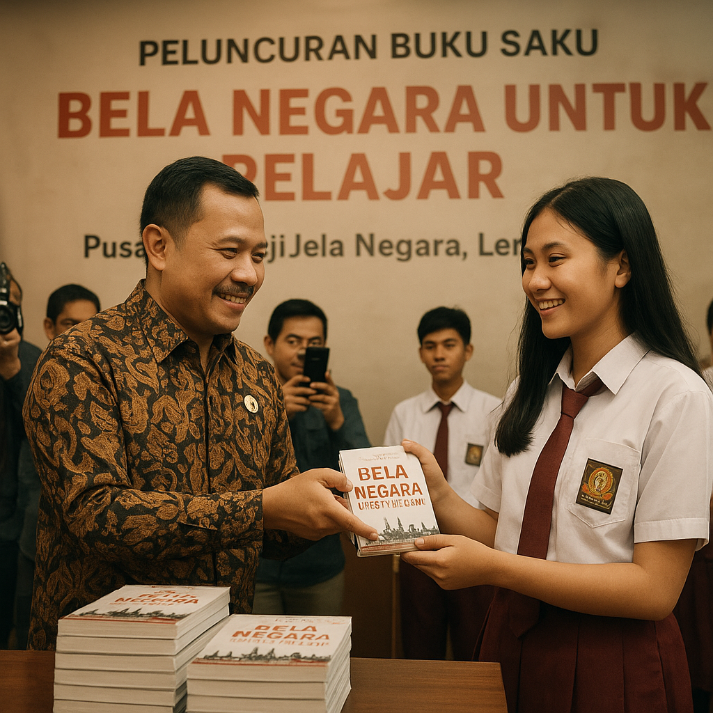 Peluncuran Buku Saku 'Bela Negara untuk Pelajar' oleh Pusat...