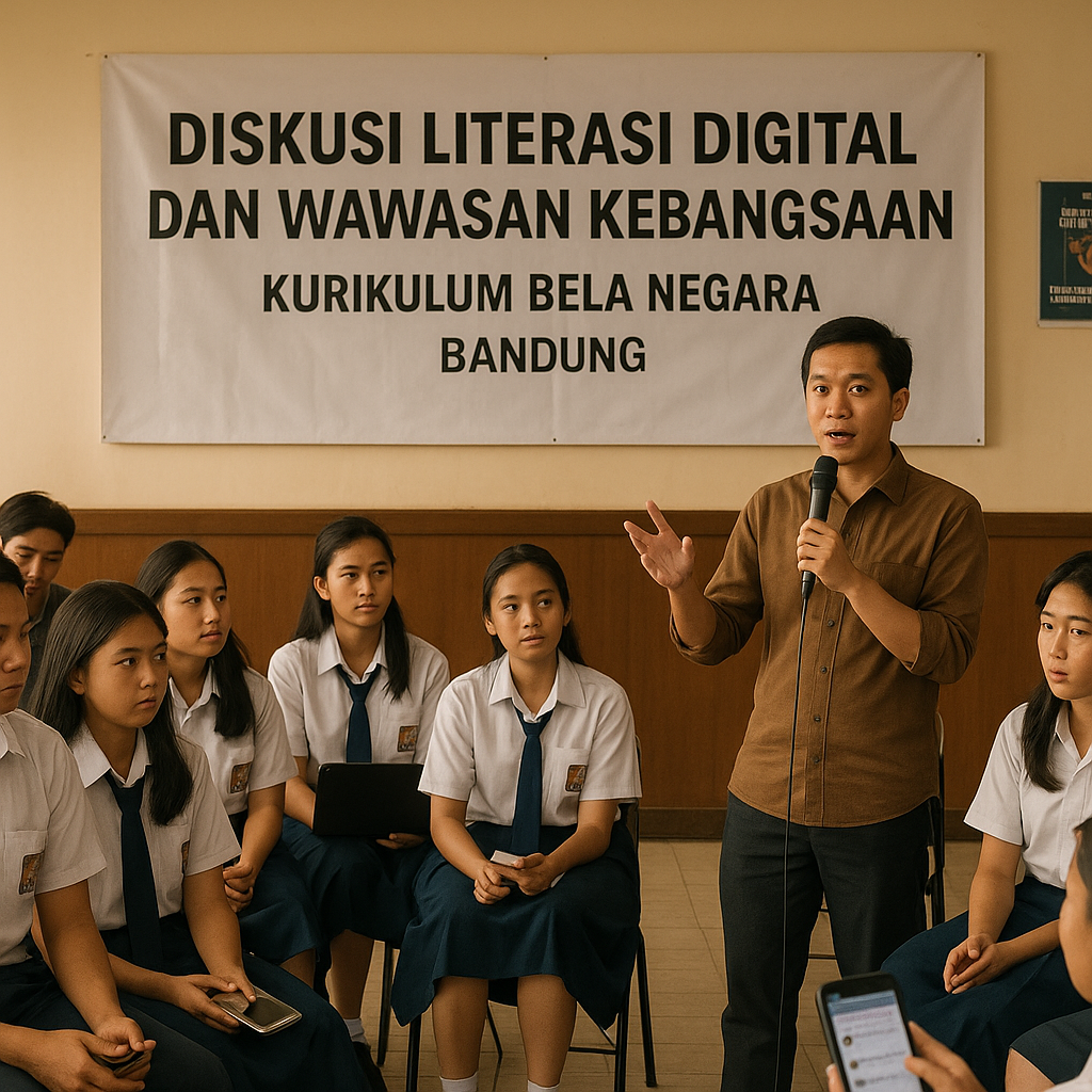 Diskusi Literasi Digital dan Wawasan Kebangsaan untuk Pelaja...