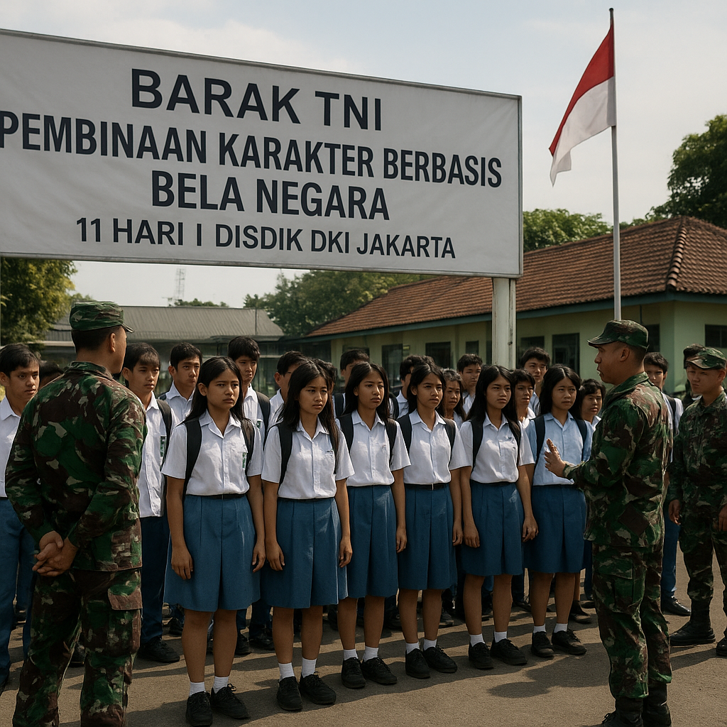 29 Pelajar Jakarta Terjaring Demo 27 Agustus Dikirim ke Bara...