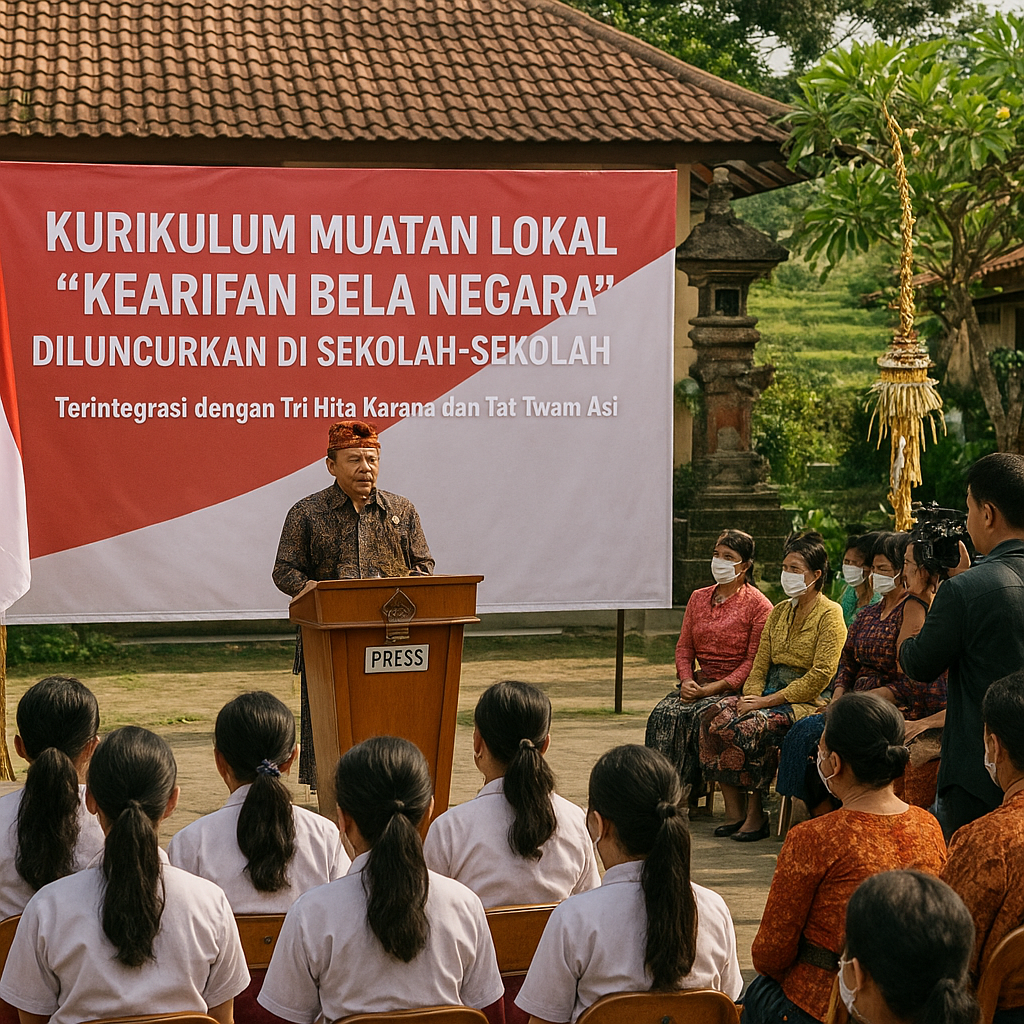 Kurikulum Muatan Lokal 'Kearifan Bela Negara' Diluncurkan di...