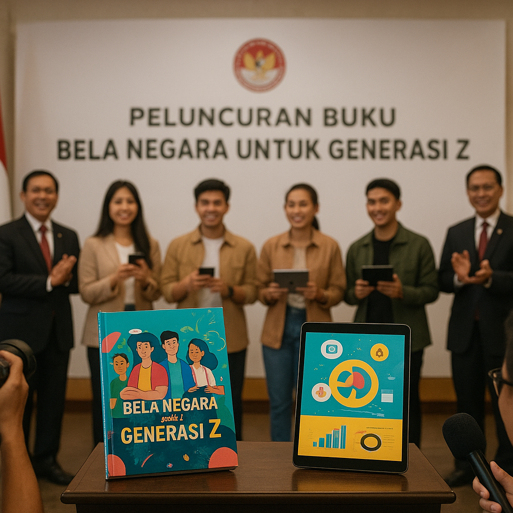 Kemhan Luncurkan Buku Panduan 'Bela Negara untuk Generasi Z'...