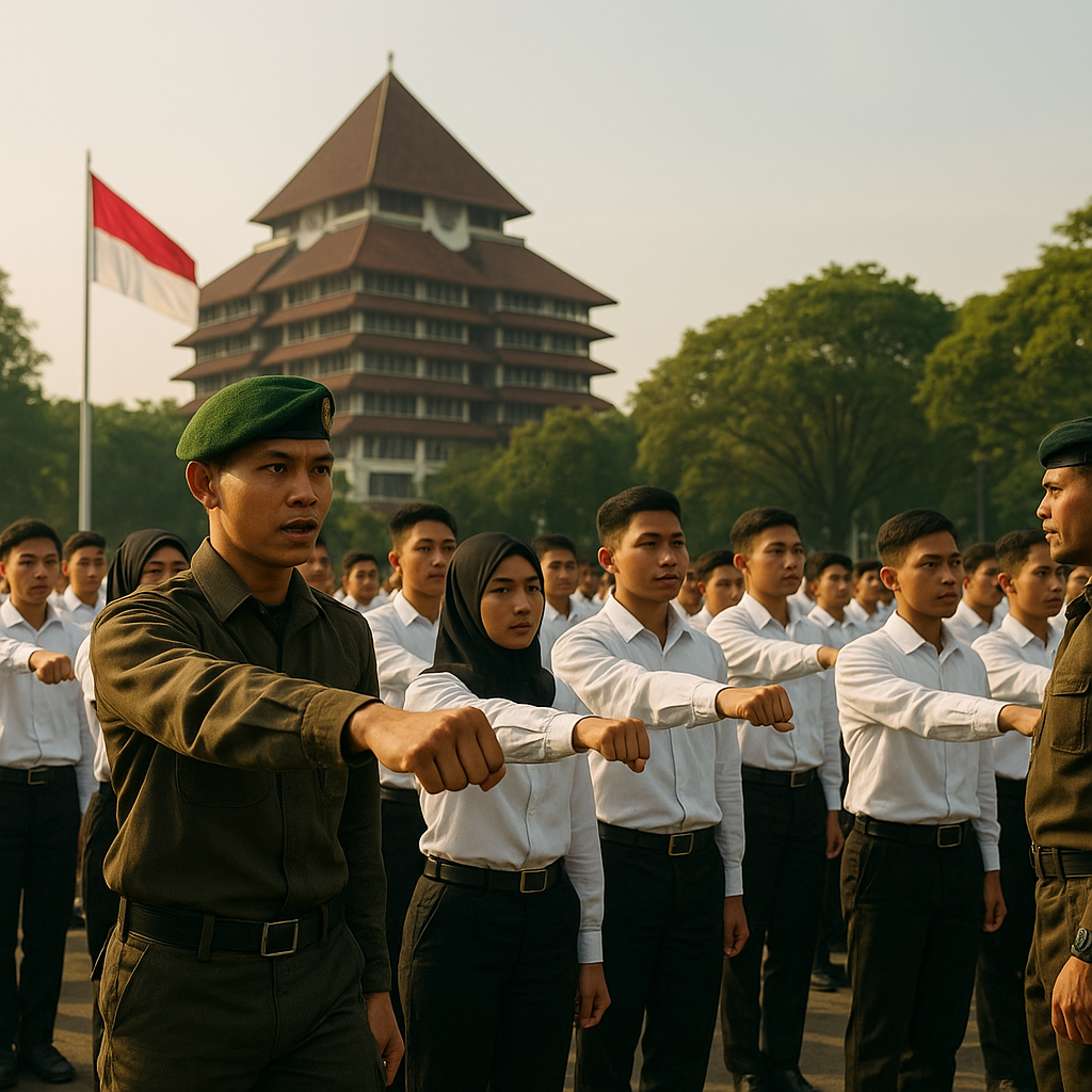 Resimen Mahasiswa (Menwa) Gelar Latihan Dasar Bela Negara un...