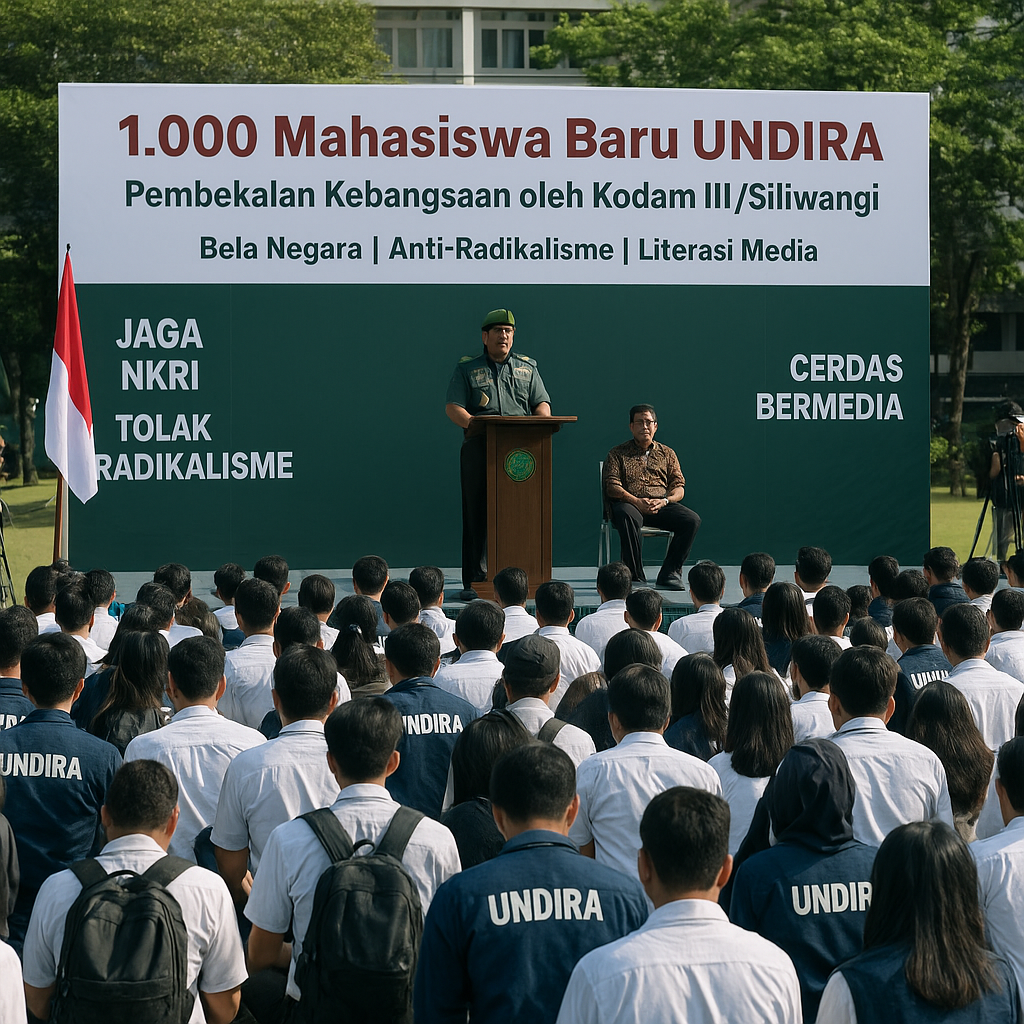1.000 Mahasiswa Baru UNDIRA Digembleng Kodam III/Siliwangi:...