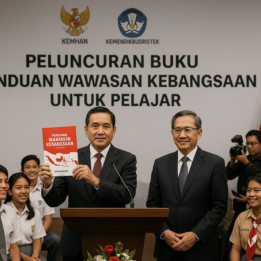 Kemhan Luncurkan Buku Panduan Wawasan Kebangsaan untuk Pelaj...