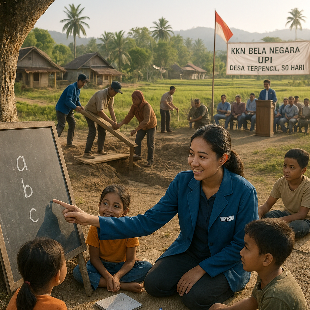 Mahasiswa Universitas Pendidikan Indonesia Lakukan KKN Bela...