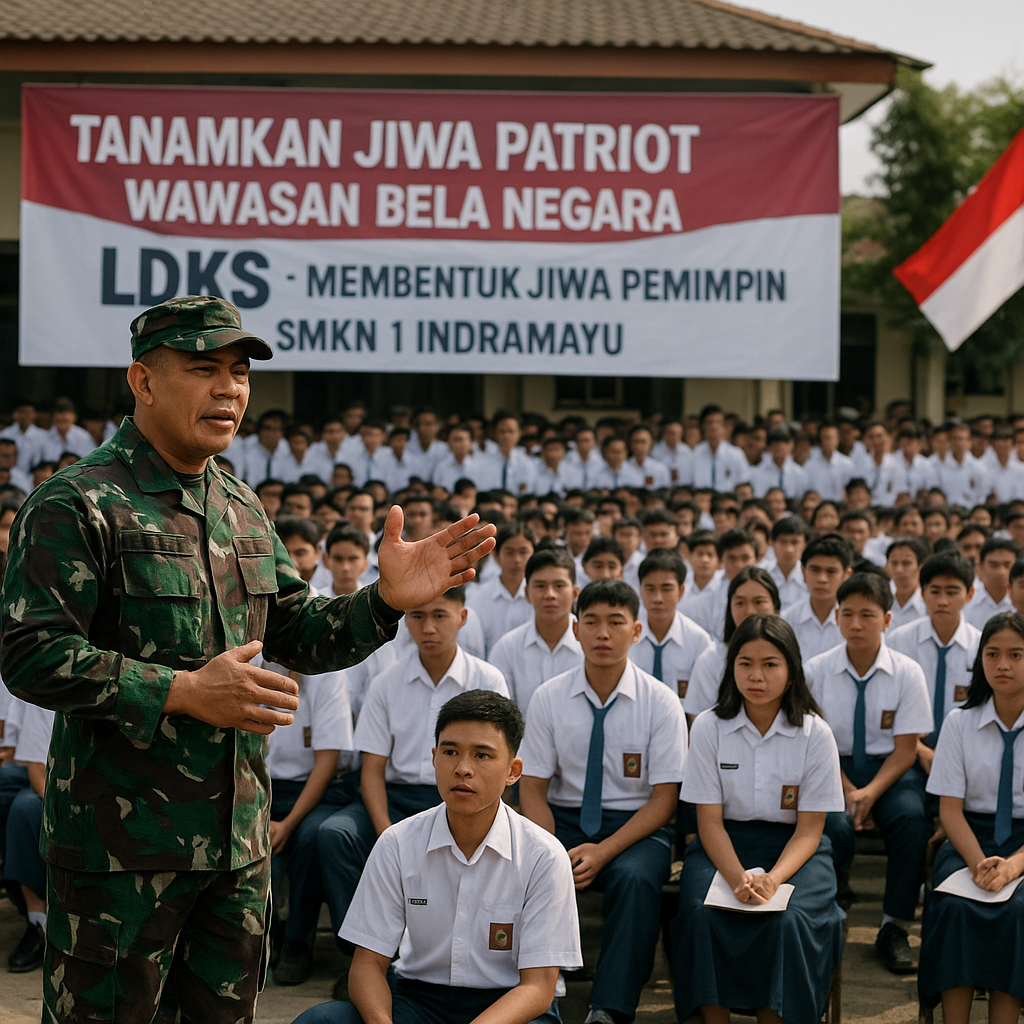 Tanamkan Jiwa Patriot, Danramil 1609 Juntinyuat Bekali 150 S...