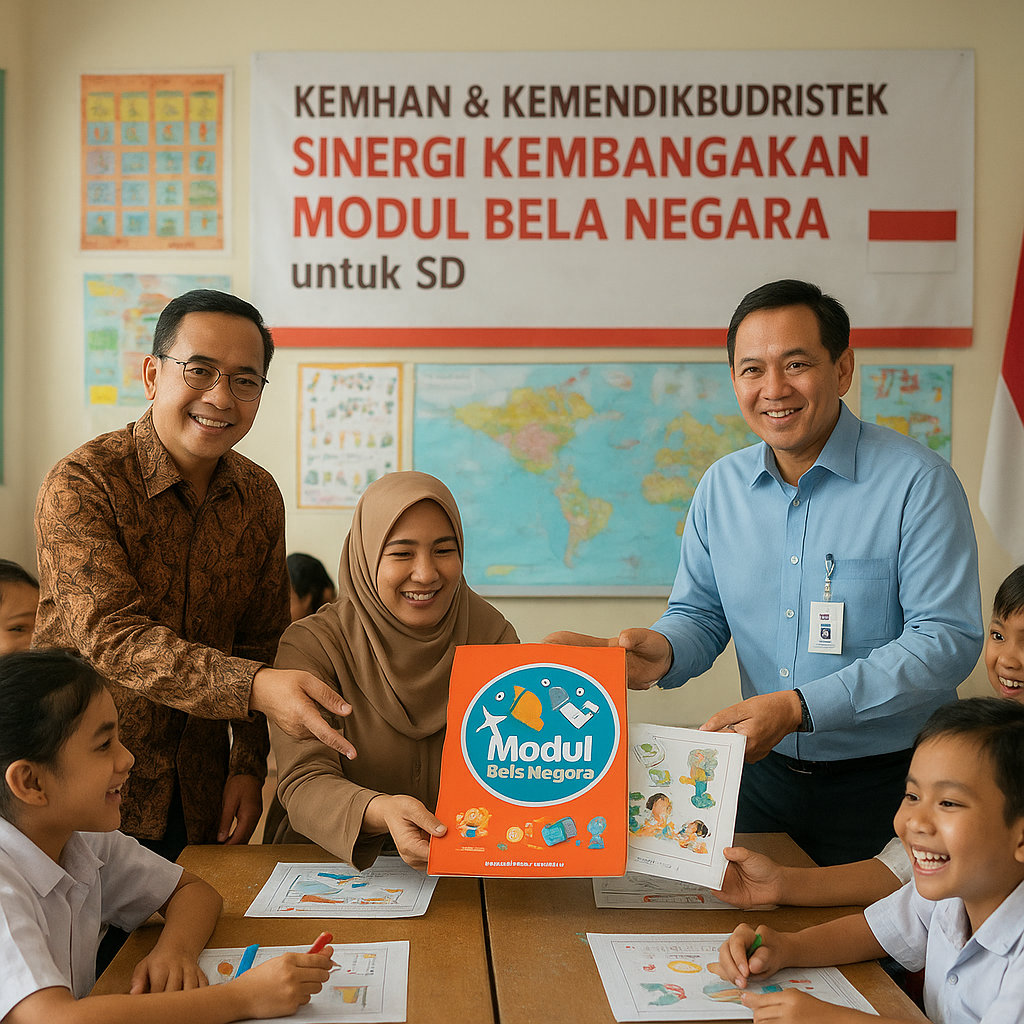 Kemhan dan Kemendikbudristek Sinergi Kembangkan Modul Bela N...