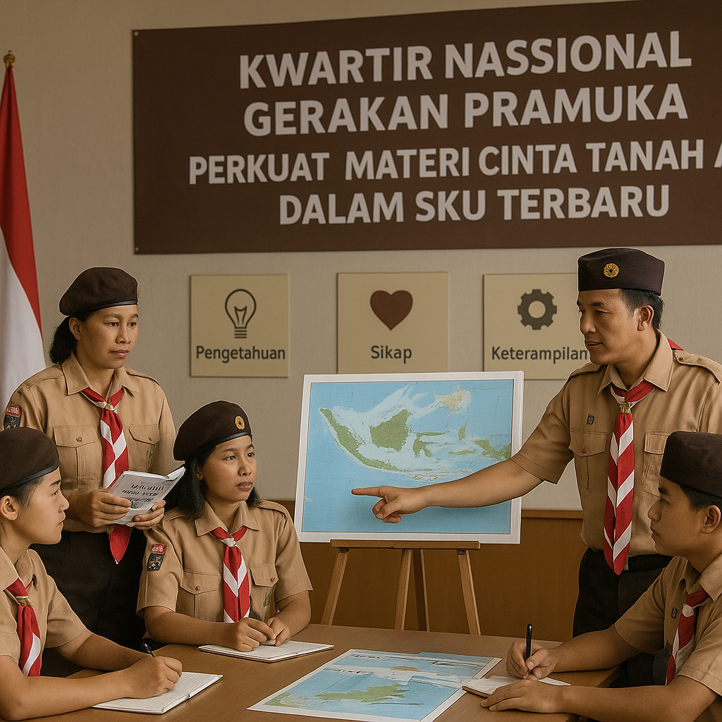 Kwartir Nasional Gerakan Pramuka Perkuat Materi Cinta Tanah...