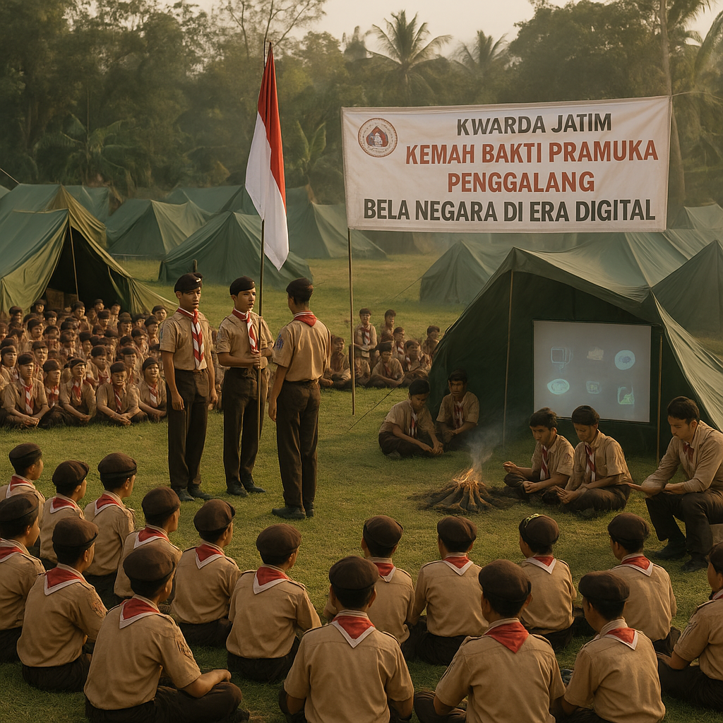 Kwarda Jatim Gelar Kemah Bakti Pramuka Penggalang Bertema 'B...