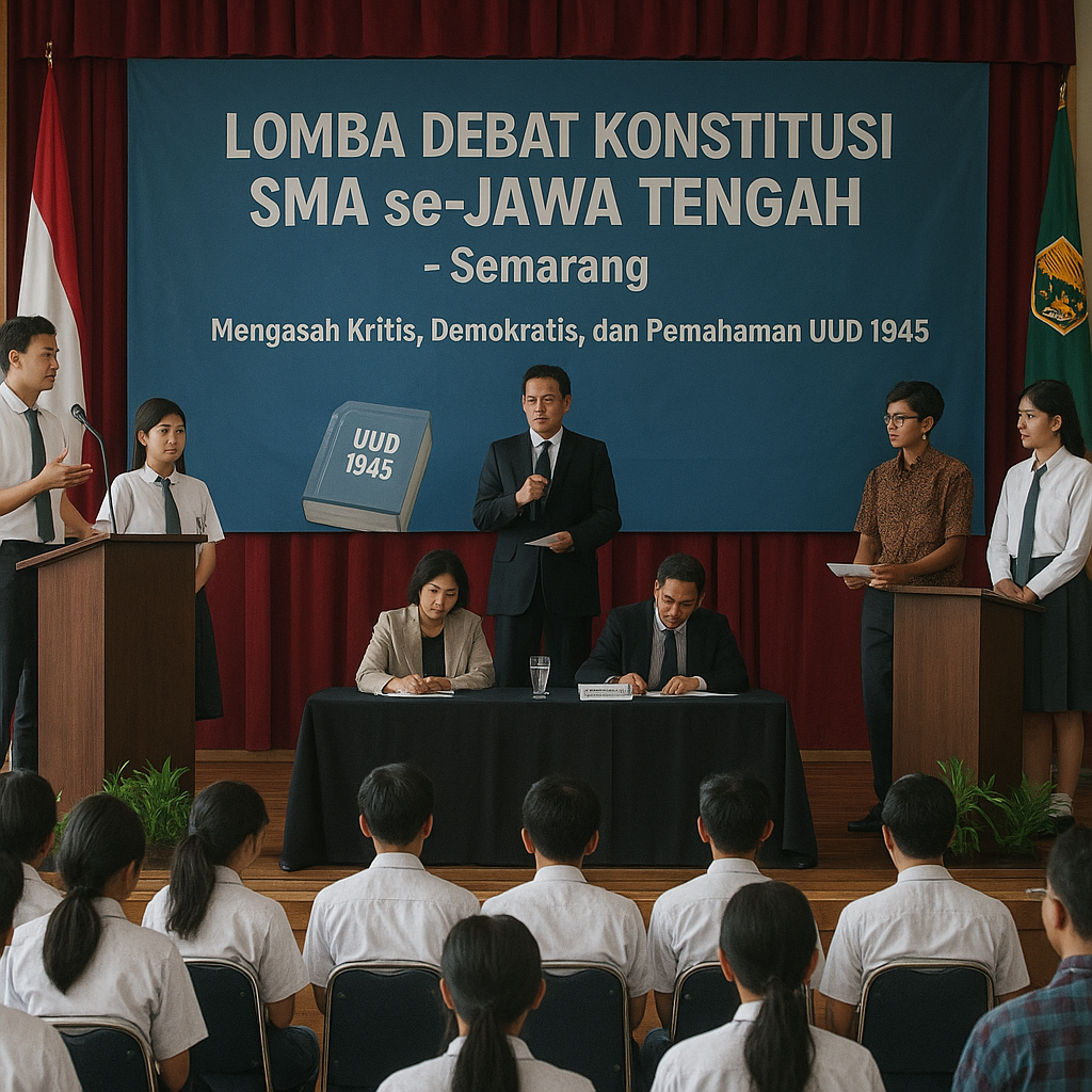 Lomba Debat Konstitusi antar Pelajar SMA se-Jawa Tengah Dige...