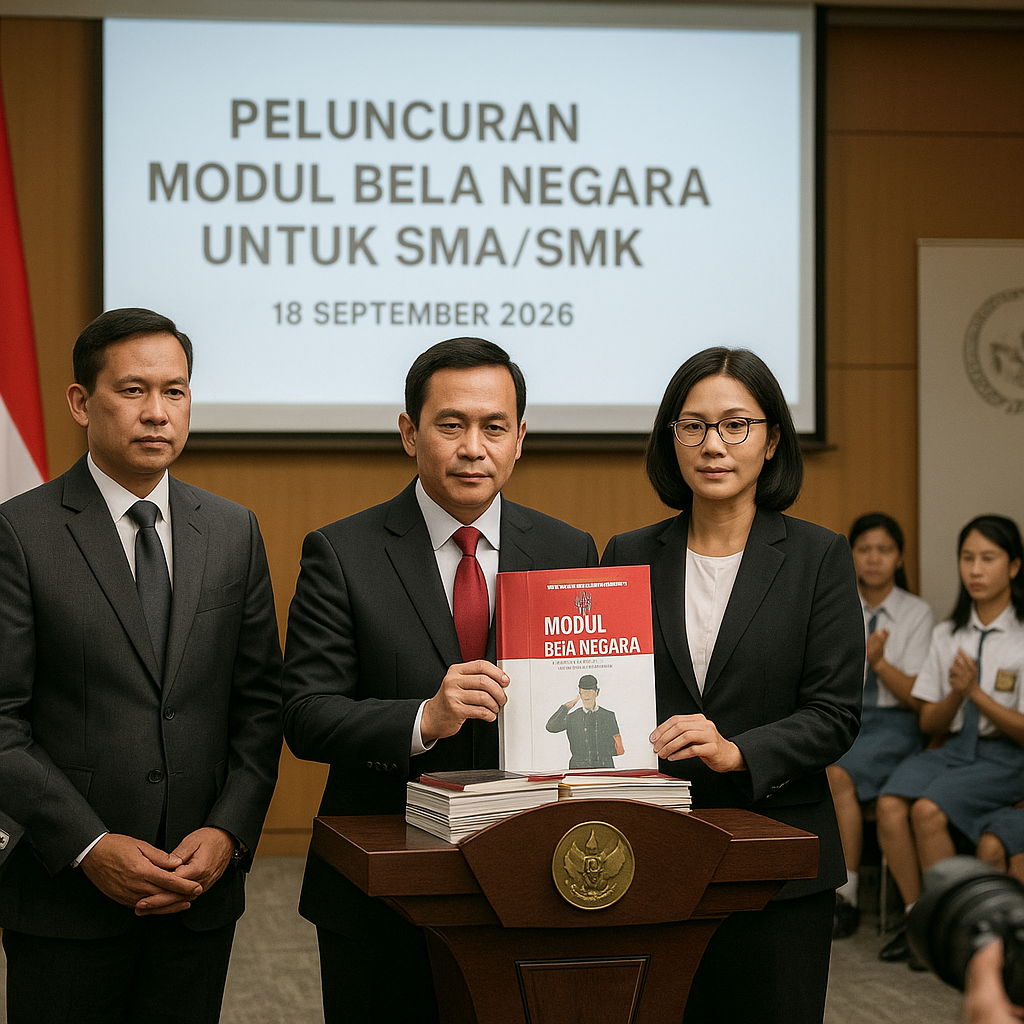 Kemendikbudristek Luncurkan Modul Bela Negara untuk Tingkat...