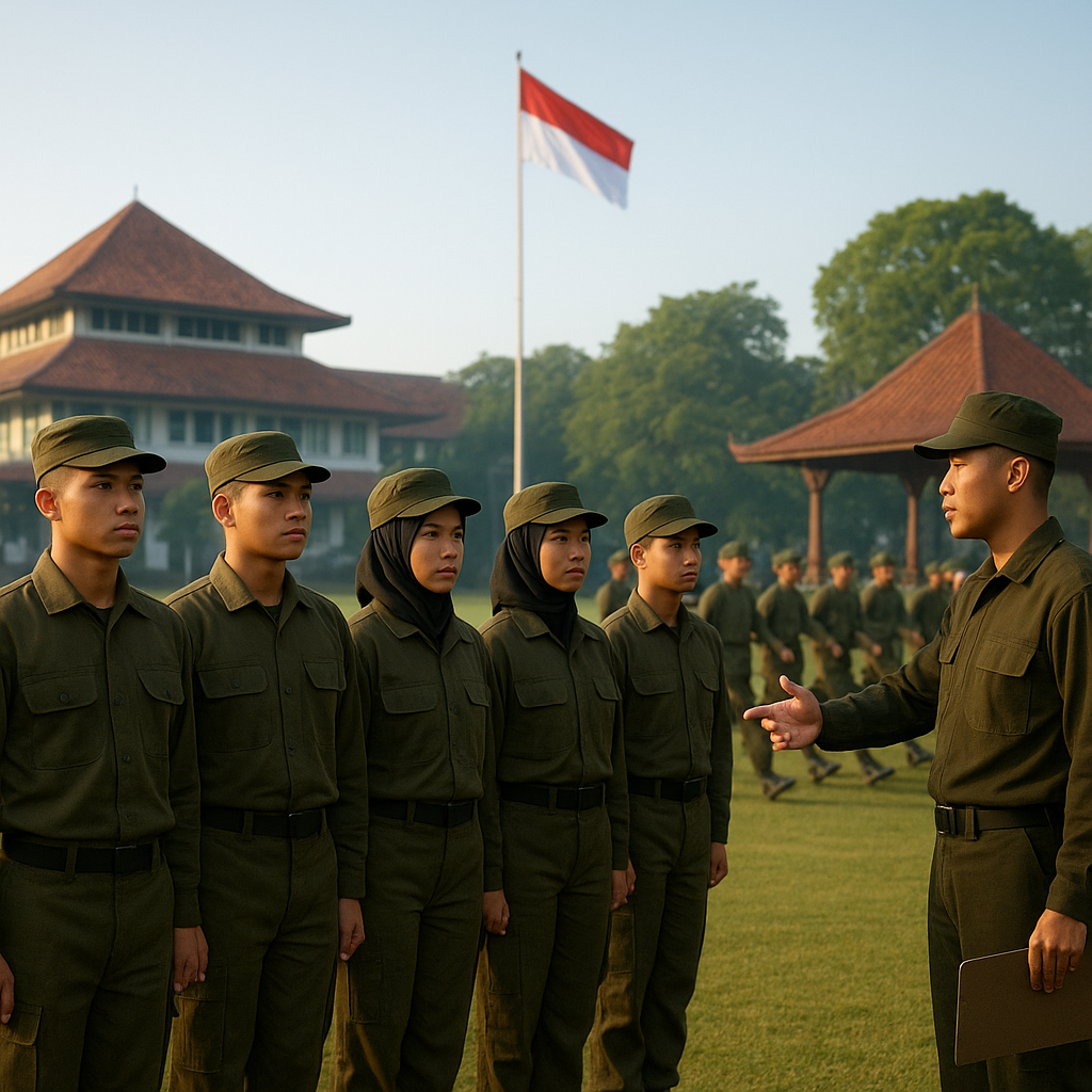 Mahasiswa UGM Ikuti Diklat Resimen Mahasiswa Bela Negara