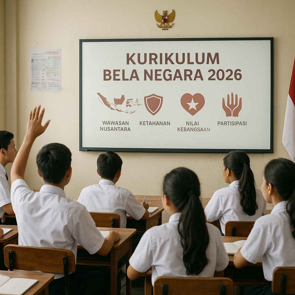 Kurikulum Bela Negara 2026 Resmi Diintegrasikan ke Mata Pela...