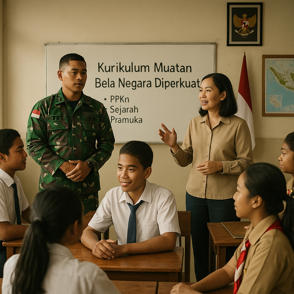 Kurikulum Muatan Bela Negara Diperkuat untuk Bentuk Karakter...