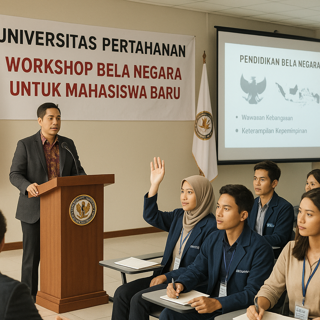 Universitas Pertahanan Gelar Workshop Bela Negara bagi Mahas...