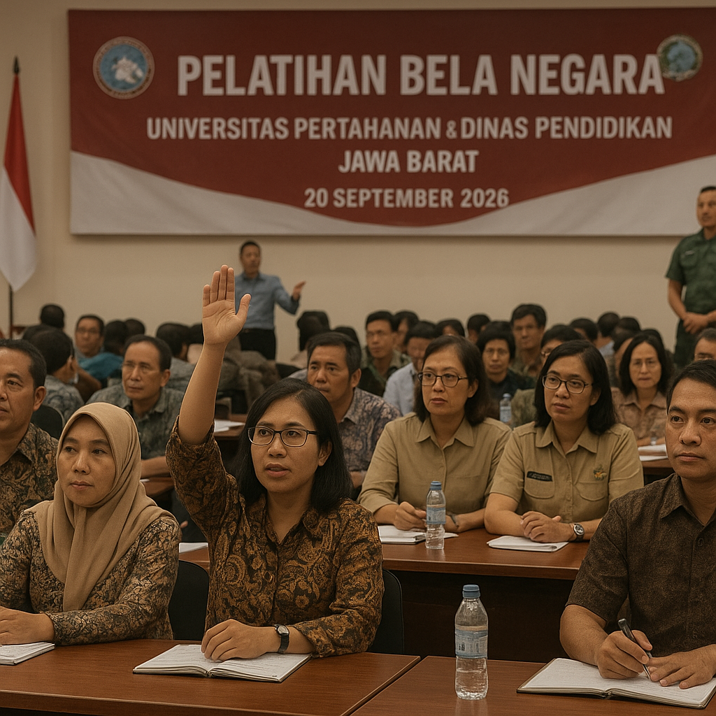 Universitas Pertahanan Gelar Pelatihan Bela Negara untuk Dos...
