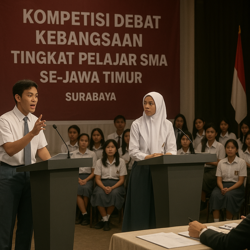 Kompetisi Debat Kebangsaan Tingkat Pelajar SMA Digelar di Su...