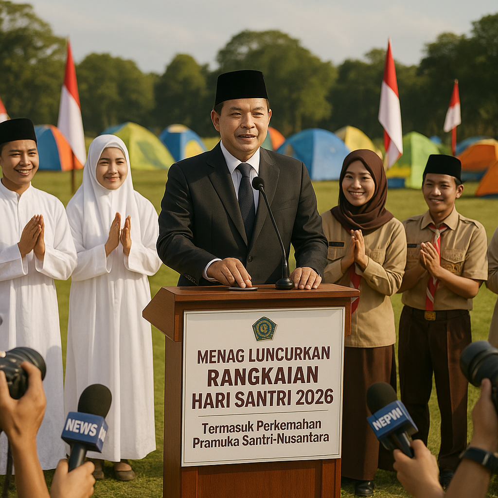 Menag Luncurkan Rangkaian Hari Santri 2026, Termasuk Perkema...