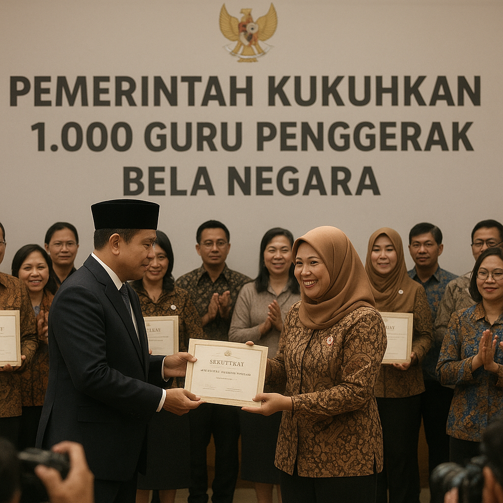 Pemerintah Kukuhkan 1.000 Guru Penggerak Bela Negara