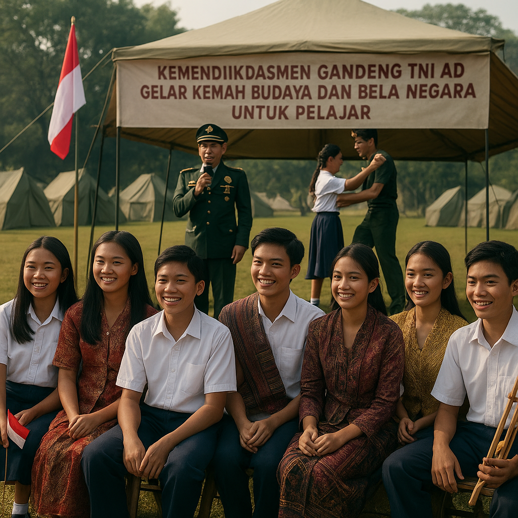 Kemendikdasmen Gandeng TNI AD Gelar Kemah Budaya dan Bela Ne...