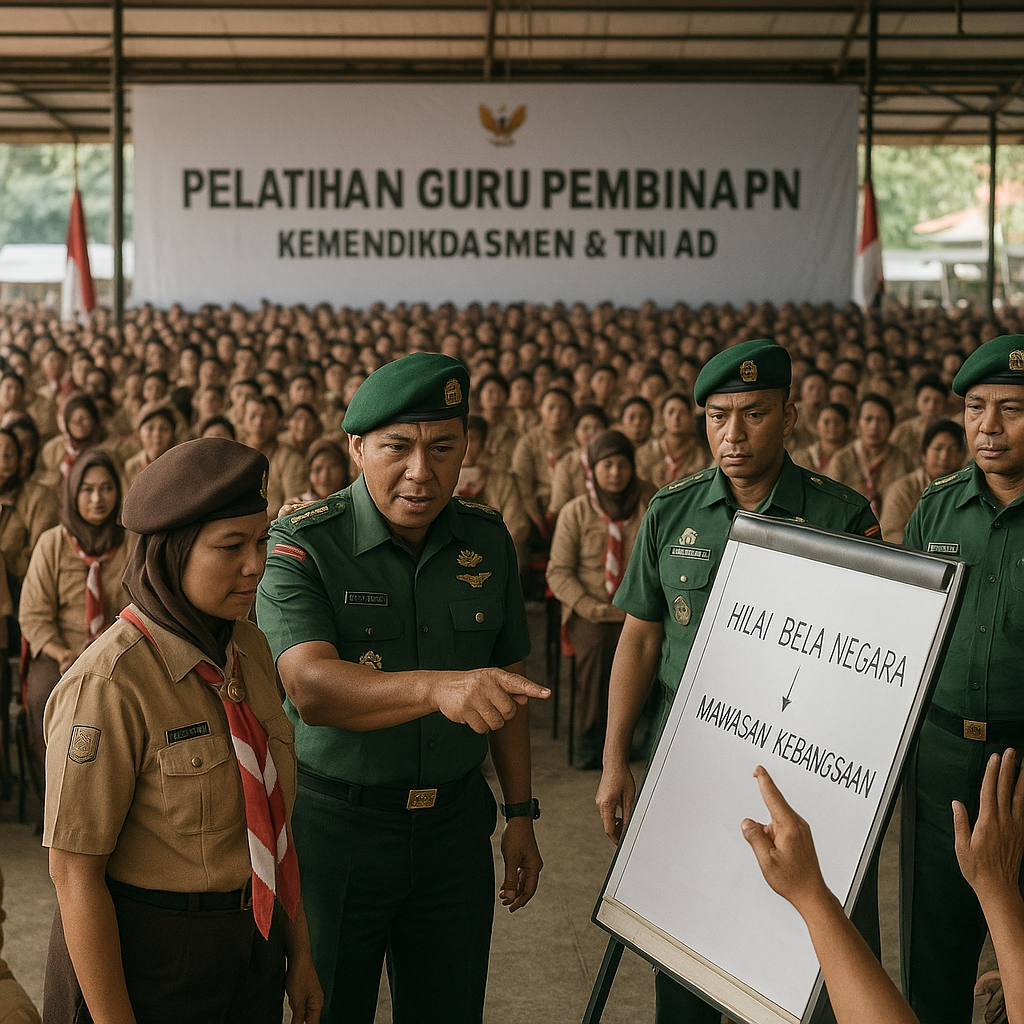 Kemendikdasmen Gandeng TNI AD Gelar Pelatihan Guru Pembina P...