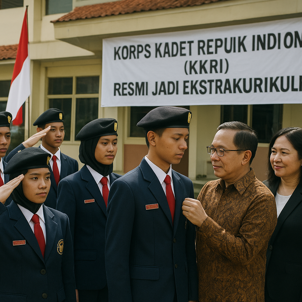 Korps Kadet Republik Indonesia Diresmikan sebagai Ekstrakuri...