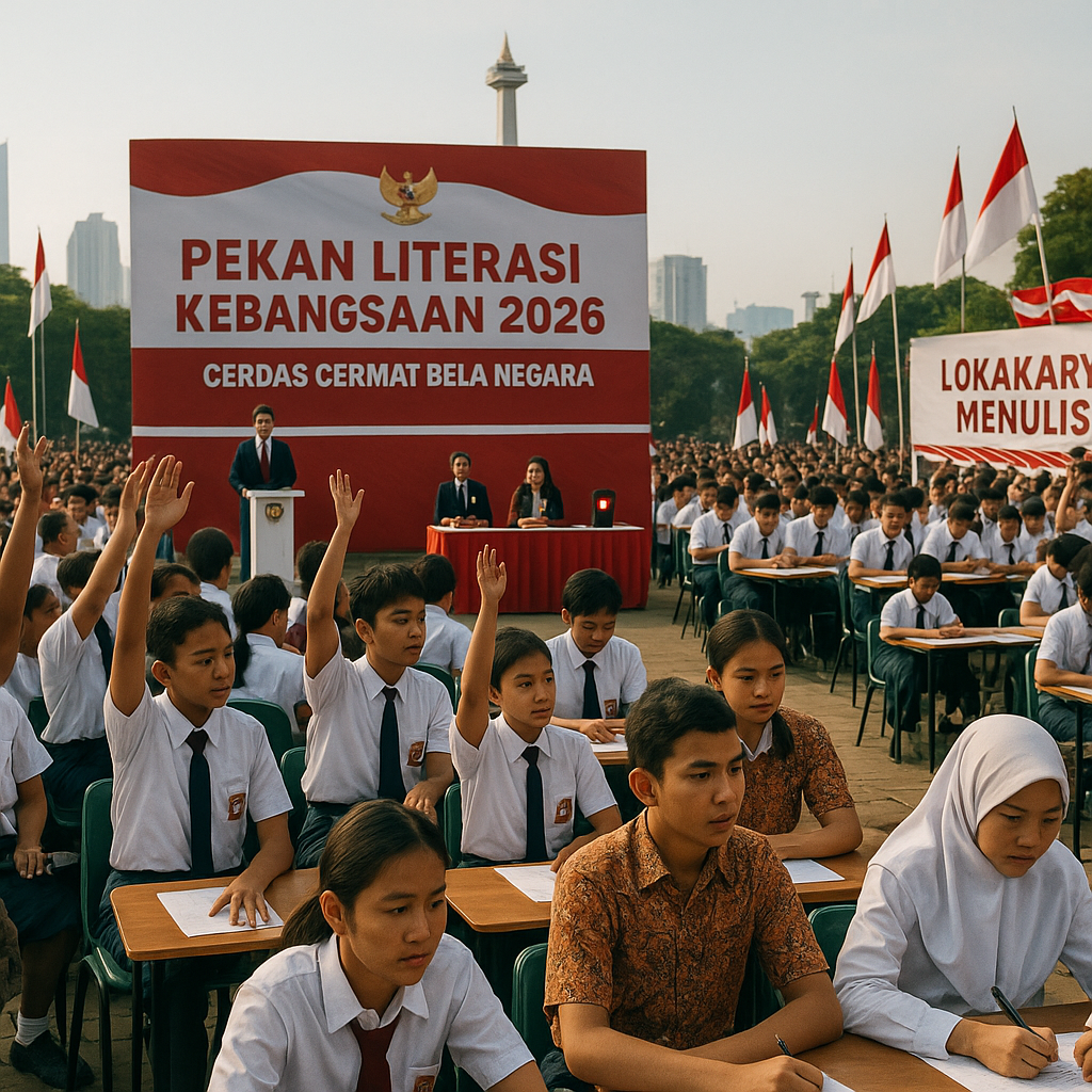Pekan Literasi Kebangsaan 2026, Ribuan Pelajar Jakarta Ikuti...