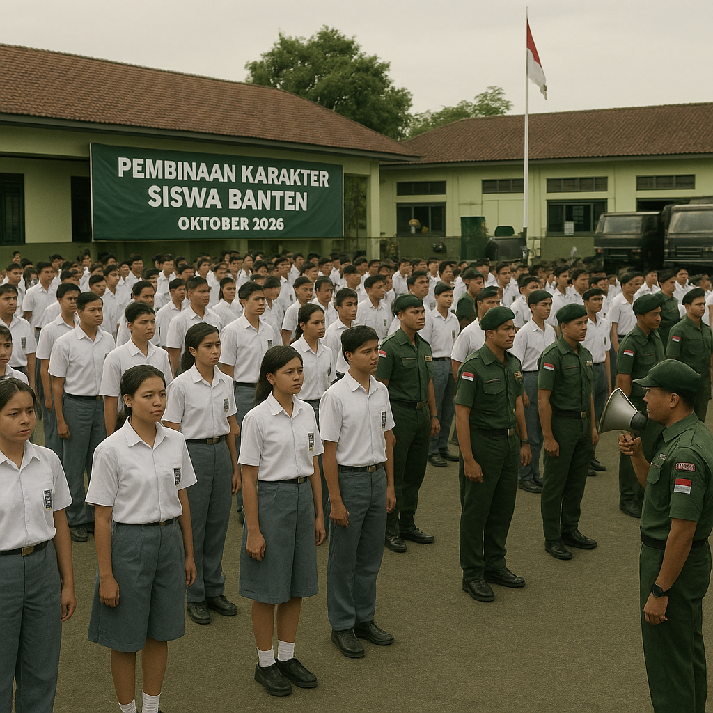 1.000 Siswa Banten Bakal Digembleng di Barak Militer
