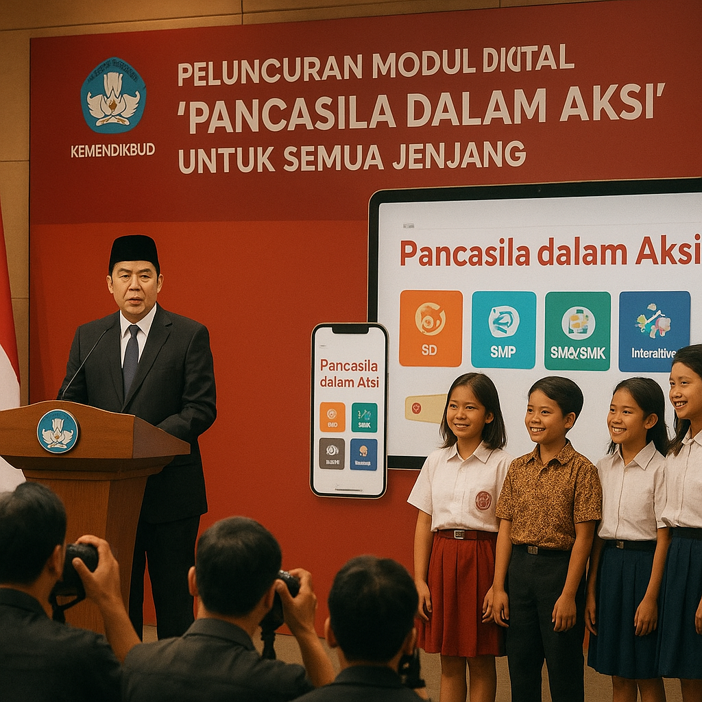 Kemendikbud Luncurkan Modul Digital 'Pancasila dalam Aksi' u...