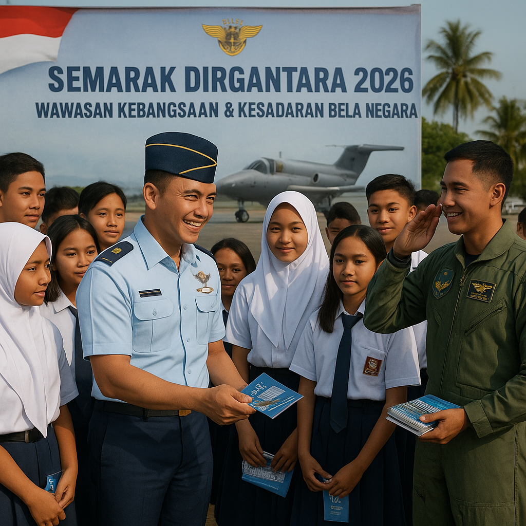 TNI AU Bekali Pelajar Kendari Wawasan Kebangsaan dan Kesadar...