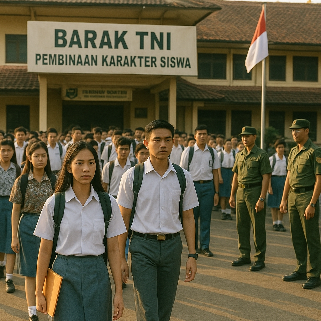Mulai Oktober, 1.000 Siswa Banten Masuk Barak TNI: Bukan Lat...
