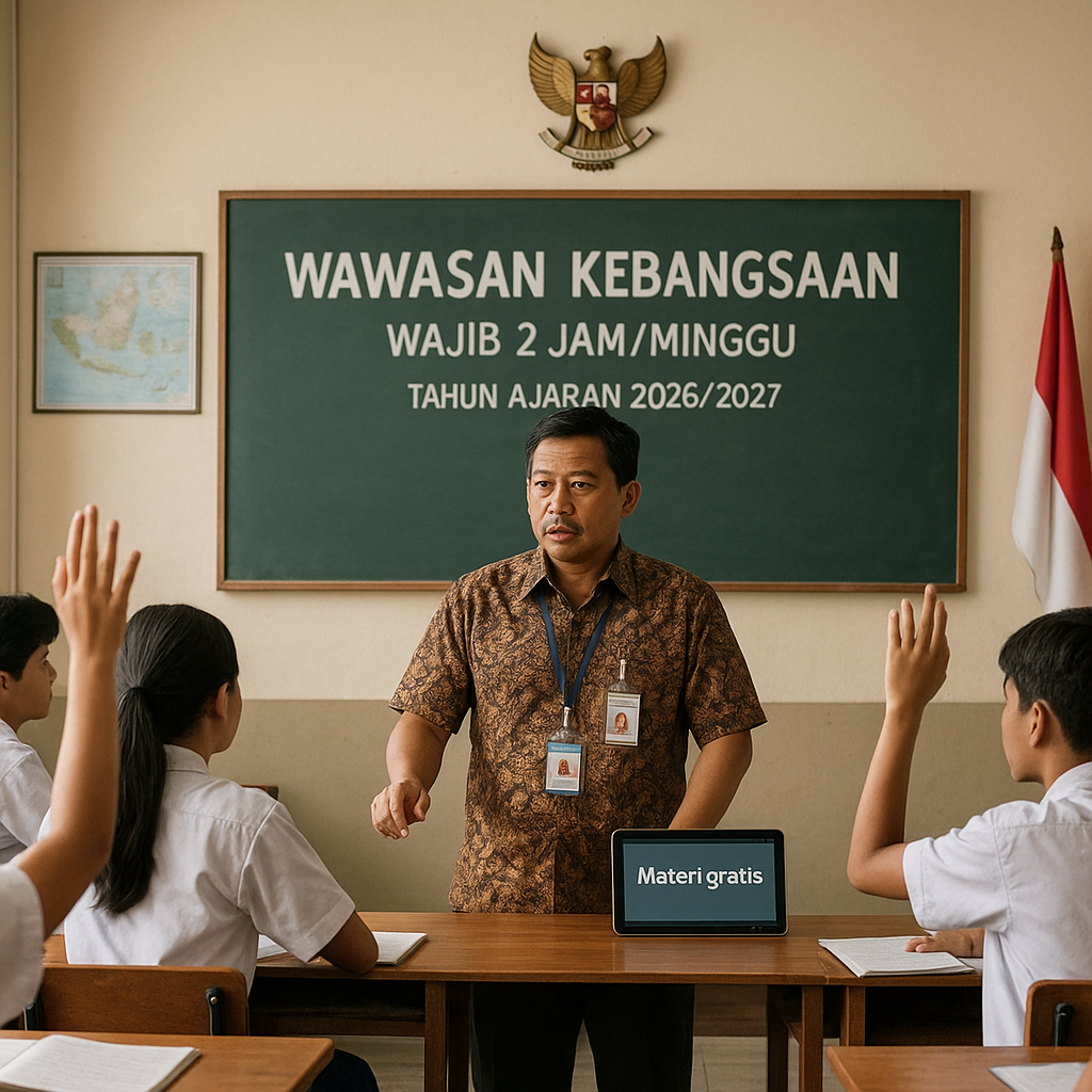 Guru Diwajibkan Mengajar Dua Jam Wawasan Kebangsaan per Ming...