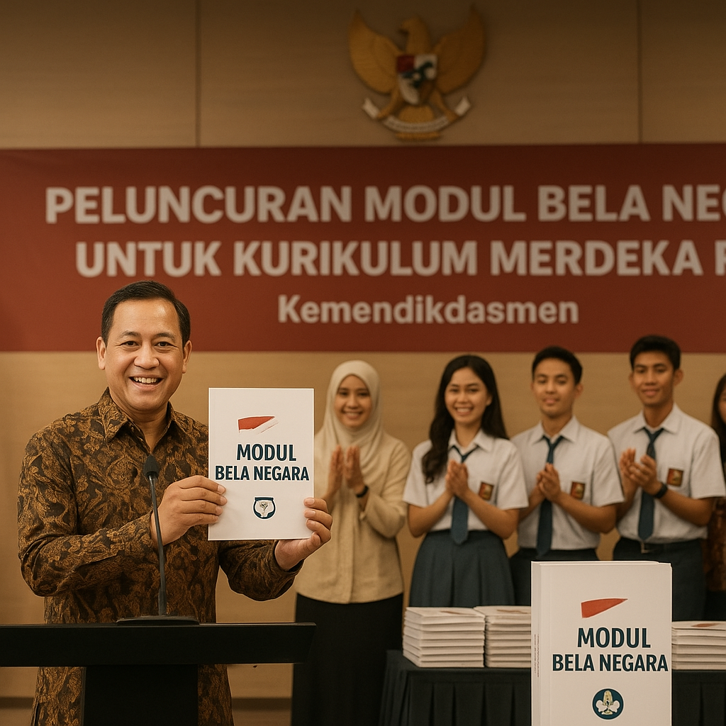 Kemendikdasmen Luncurkan Modul Bela Negara untuk Kurikulum M...