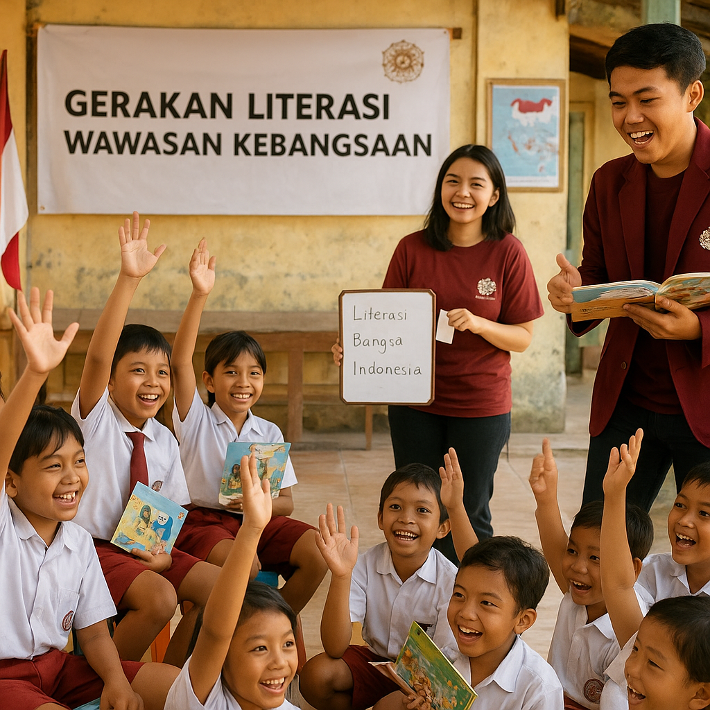 Mahasiswa Universitas Gadjah Mada Gerakan Literasi Wawasan K...